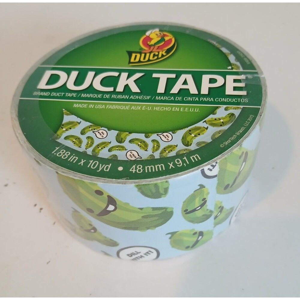 Dill With It Pickle duct tape roll Duck Brand  1.88" x 10 yd DISCONTINUED Sealed
